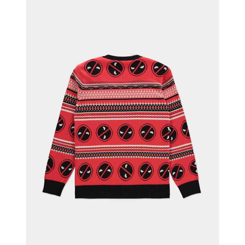 Marvel Deadpool Knitted Christmas sweater Red